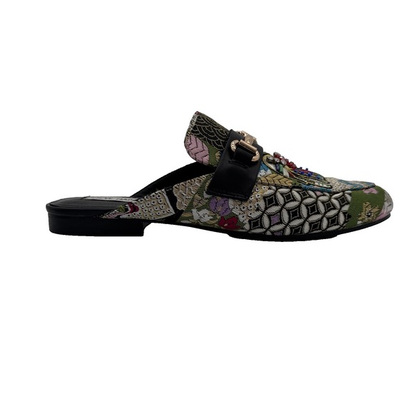 Steve Madden Kandi Slip-On Mule Elephant Tapestry Embellished Floral Beaded, 9.5 - Picture 7 of 16